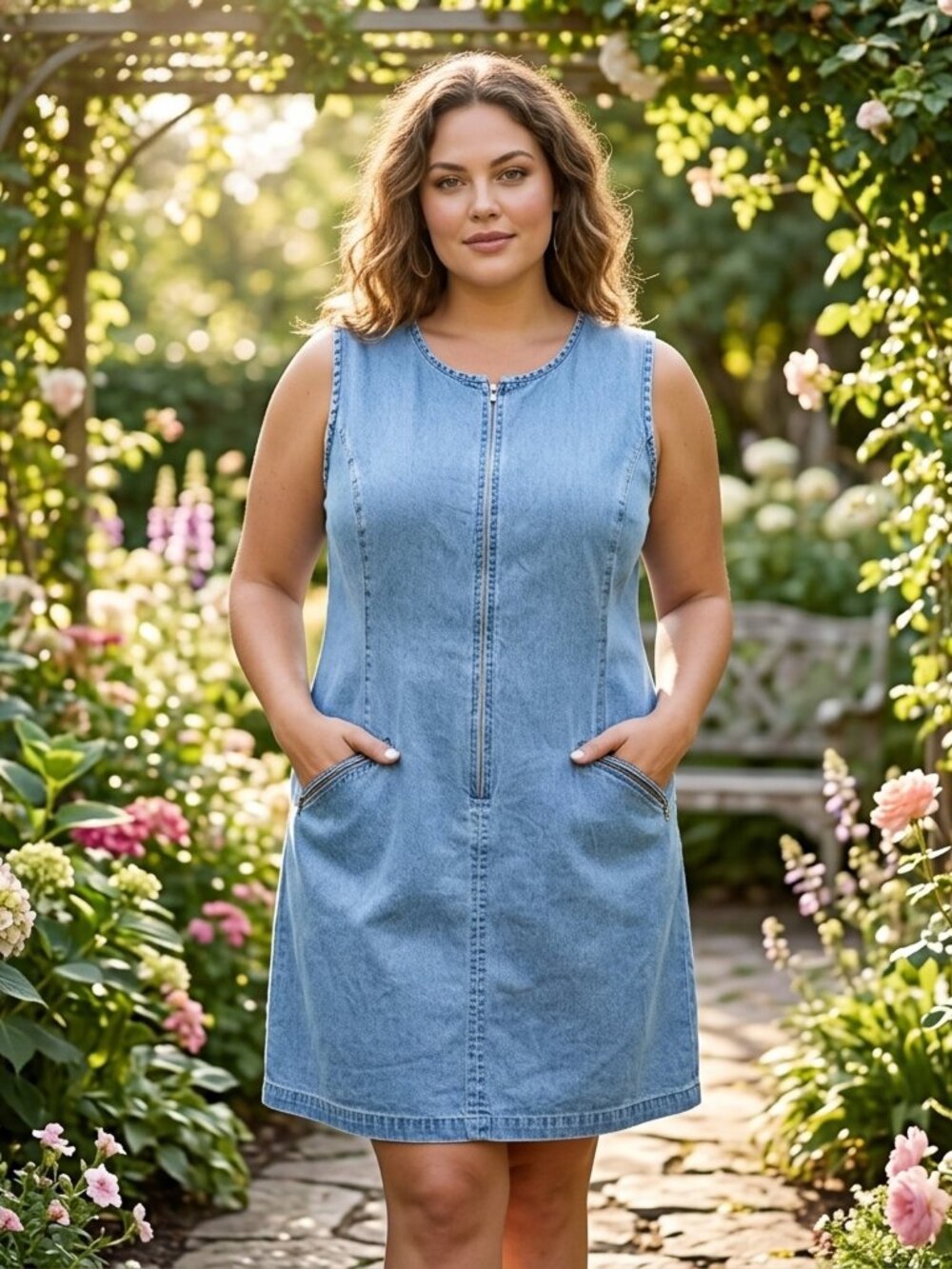 Vintage Gloria Vanderbilt Size 3XL Denim Dress